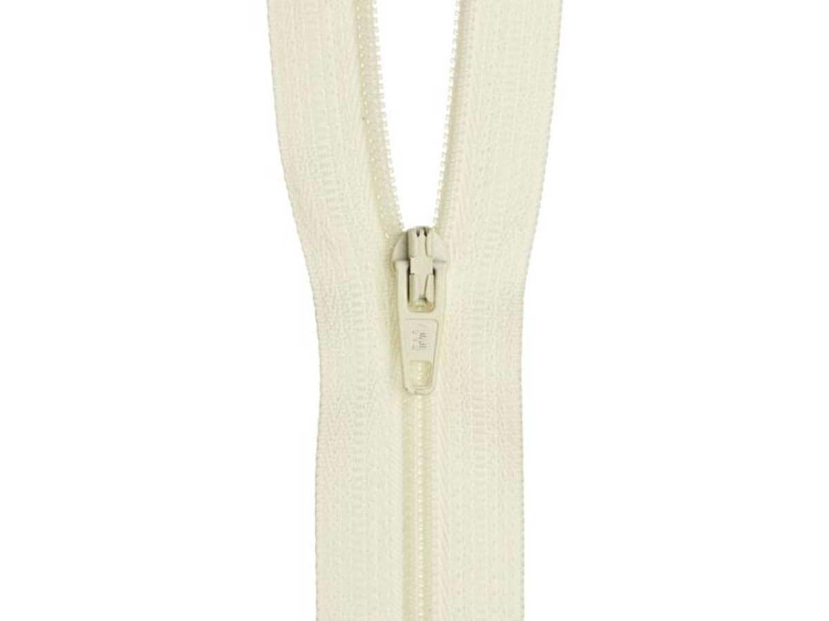 15cm Cream Zipper
