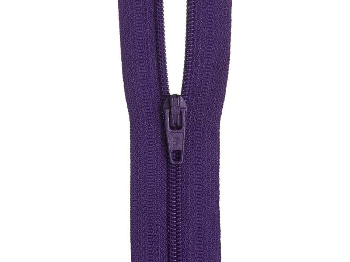 18cm Deep Purple Zipper