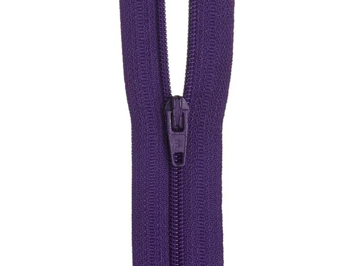 20cm Deep Purple Zipper