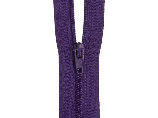 20cm Deep Purple Zipper