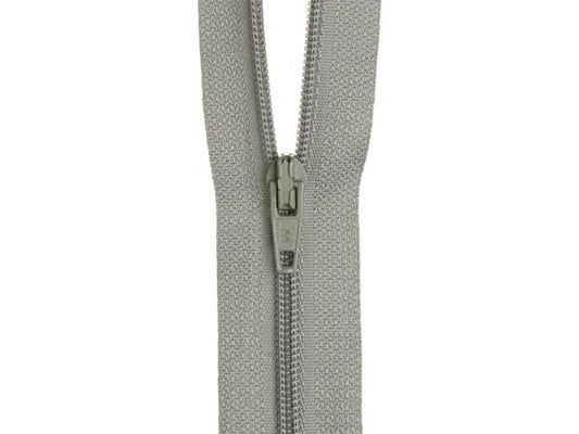 20cm Pearl Grey Zipper