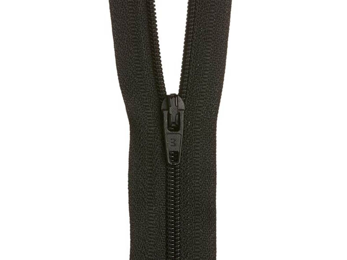 25cm Black Zipper