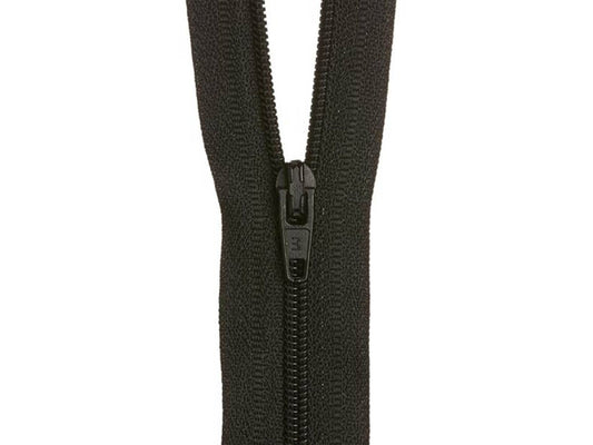 25cm Black Zipper