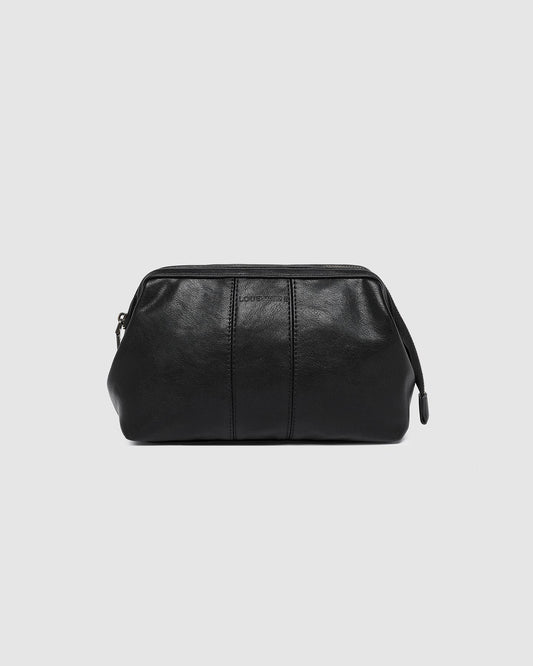 Albie Cosmetic Case - Saddle Black
