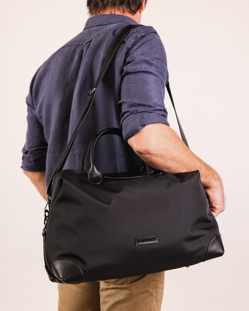 Hamilton Nylon Weekender Bag - Black