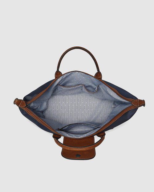 Hamilton Nylon Weekender Bag - Navy