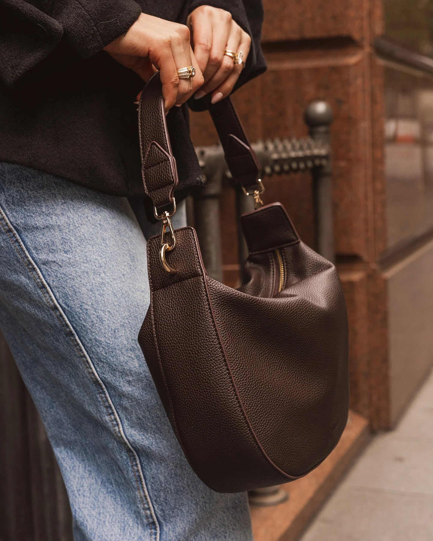 Georgina Shoulder Bag - Chocolate