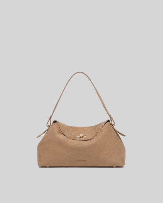 Nicole Suedette Handbag - Honey