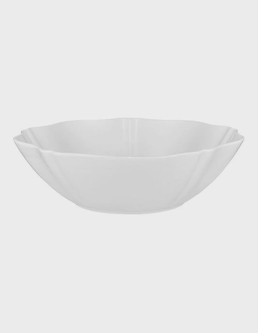 Florence Scallop Serving Bowl 25x7.5cm White Gift Boxed