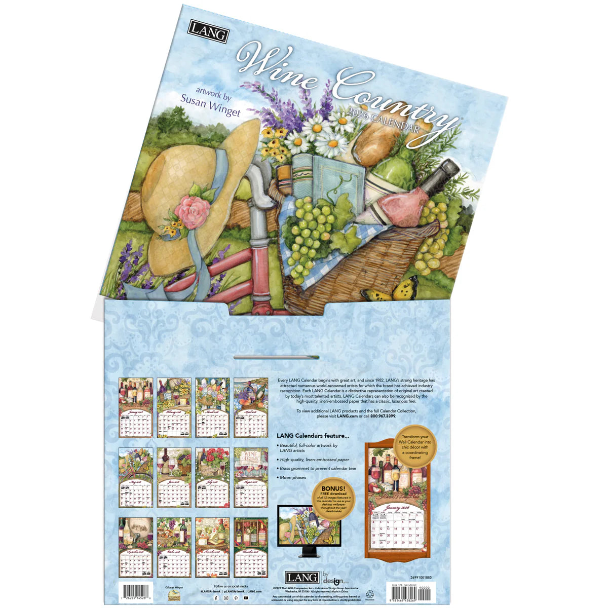 2026 Lang Wine Country Calendar