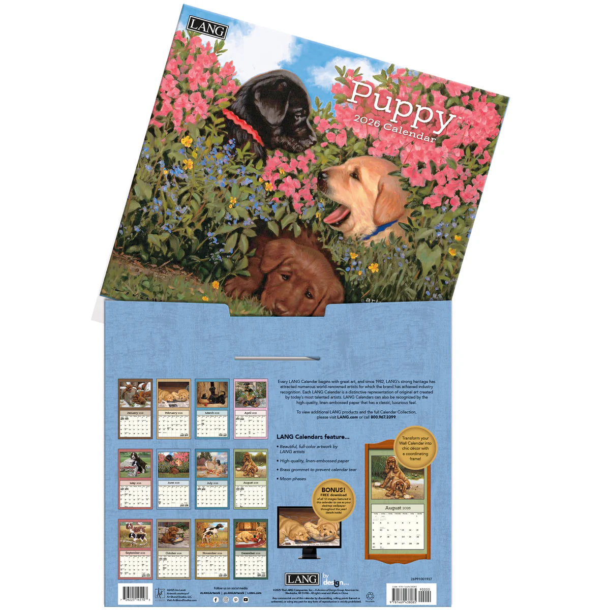 2026 Lang Puppy Calendar