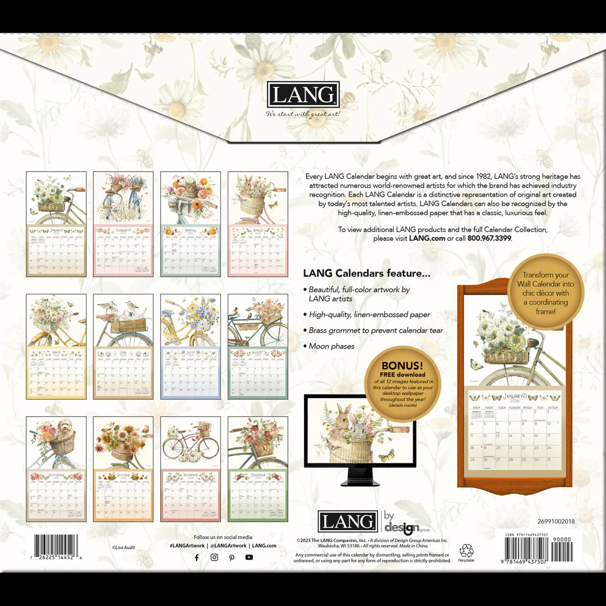 2026 Lang A Beautiful Ride Calendar