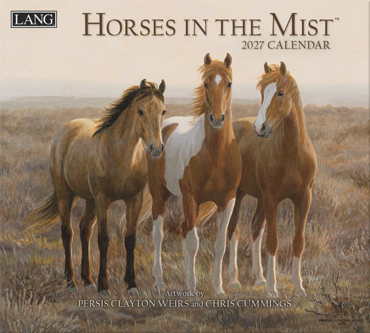 2027 Lang Horses In The Mist Calendar