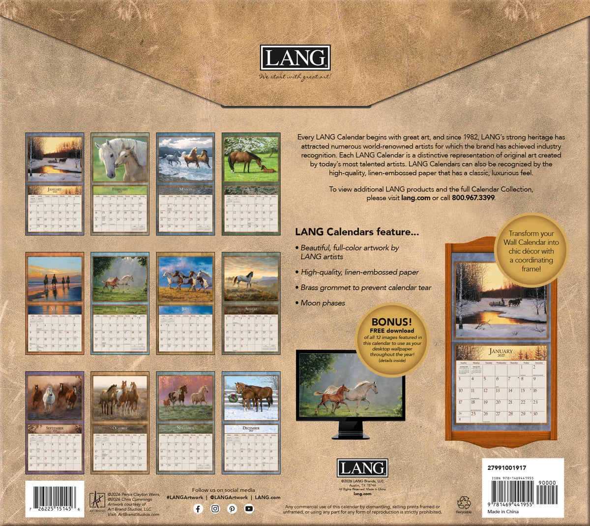 2027 Lang Herb Garden Calendar