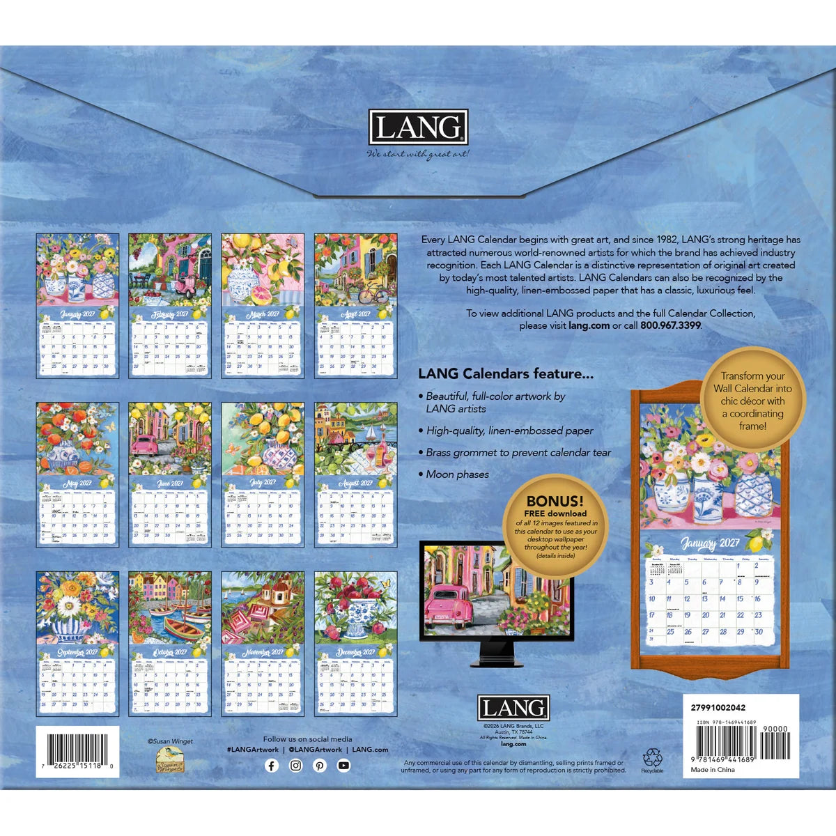 2027 Lang Ciao Bella Calendar
