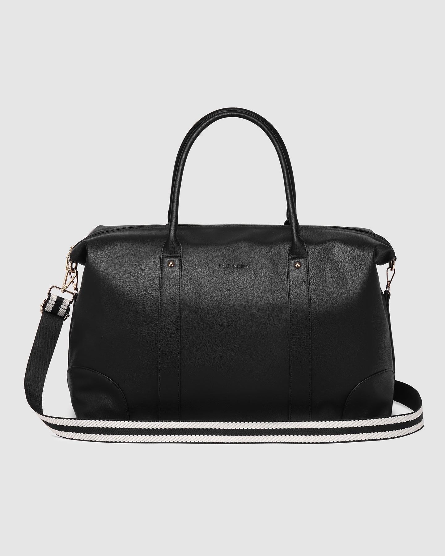 Alexis Stripe Weekender Travel Bag - Black Stripe