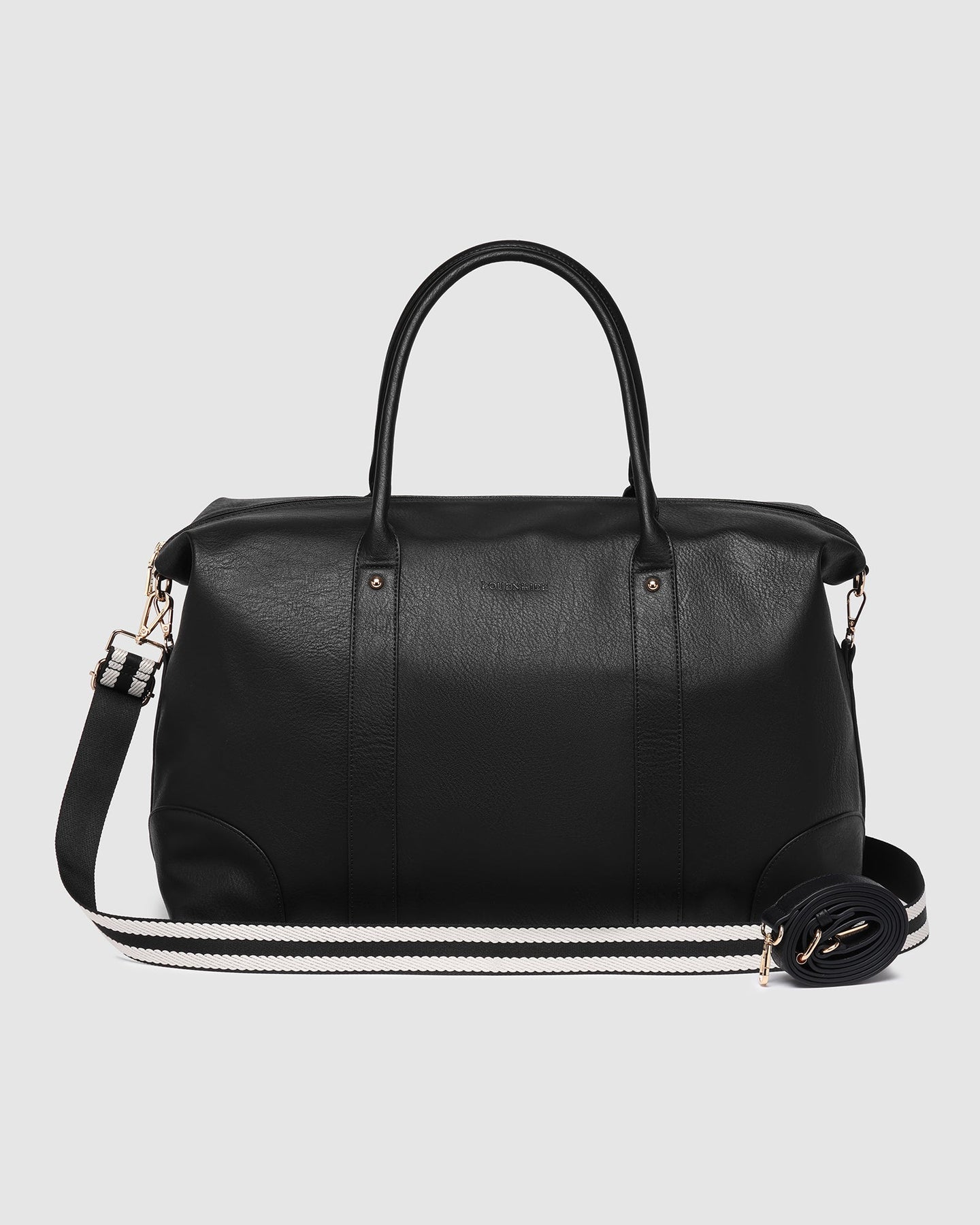 Alexis Stripe Weekender Travel Bag - Black Stripe