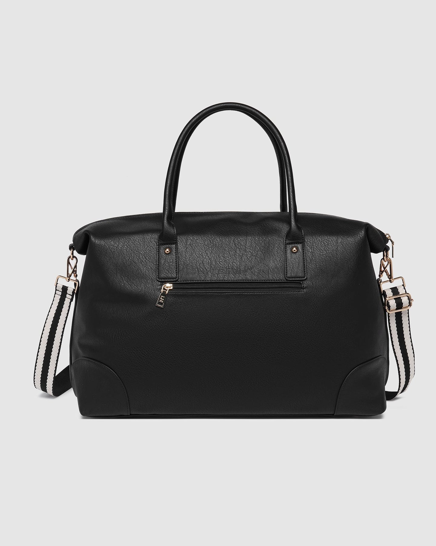Alexis Stripe Weekender Travel Bag - Black Stripe