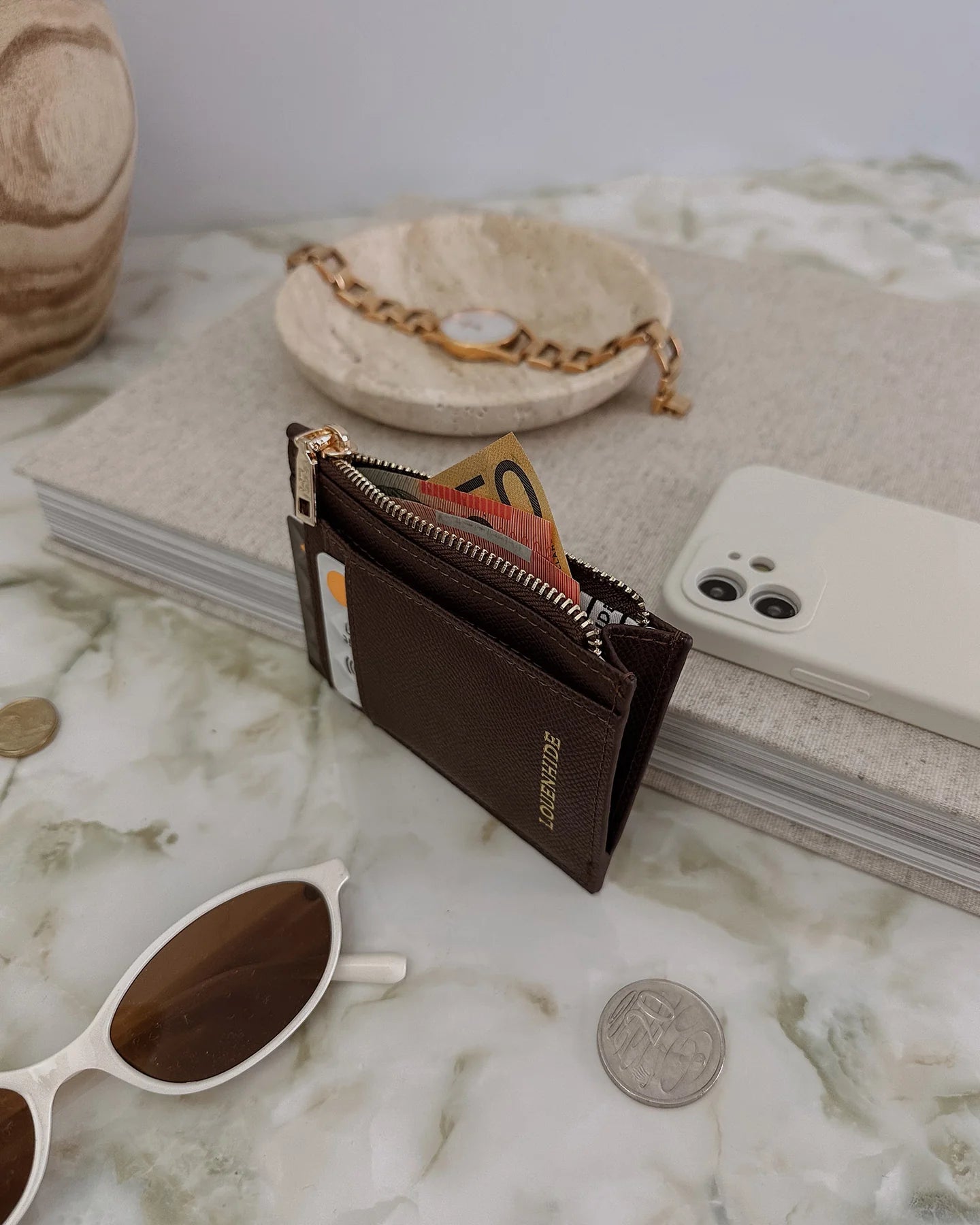Cara Cardholder - Chocolate