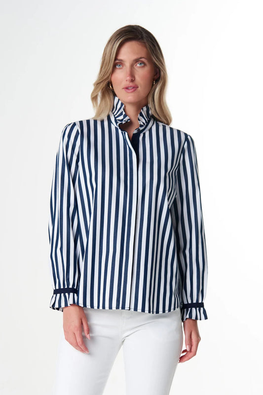 Frill Stripe Shirt