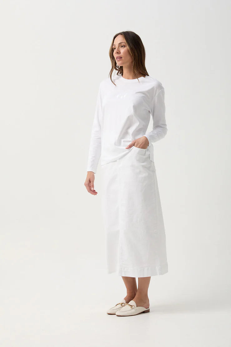 GC Long Sleeve Jersey Tee - White