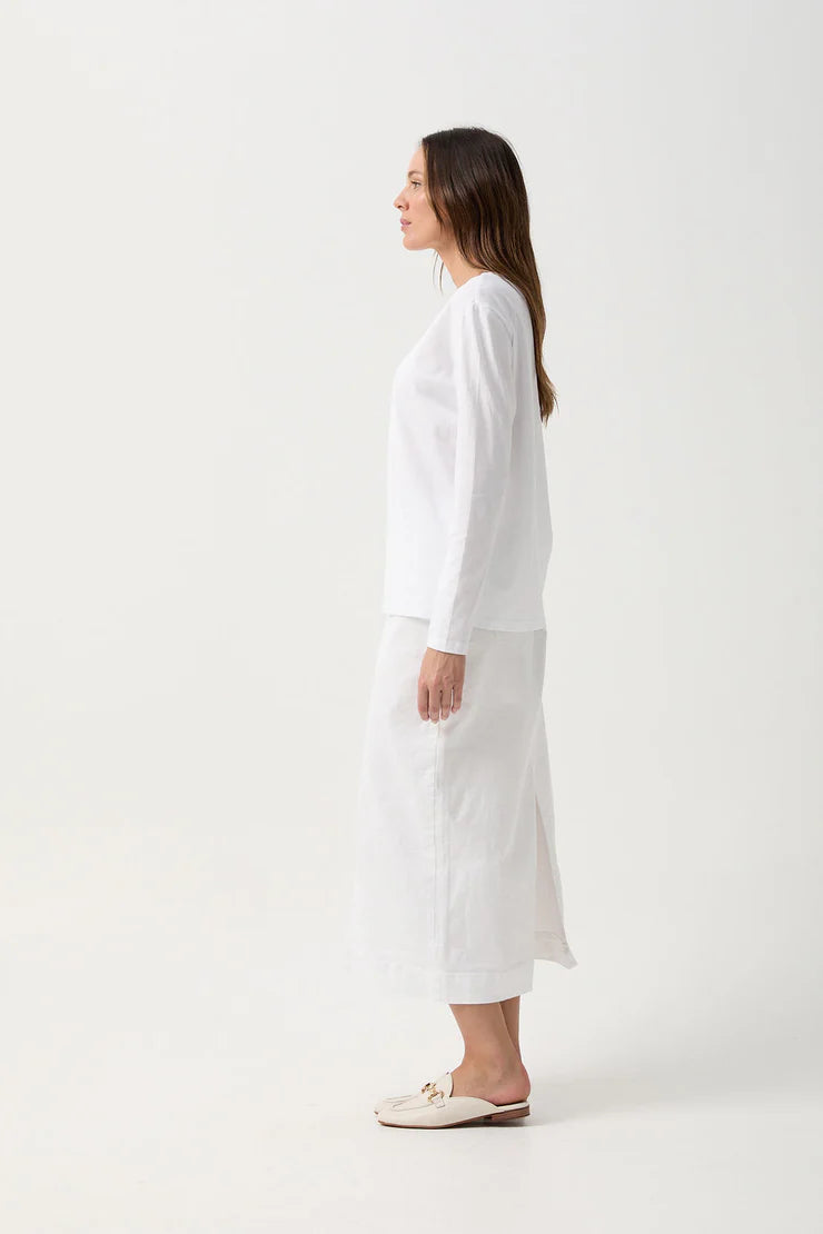 GC Long Sleeve Jersey Tee - White