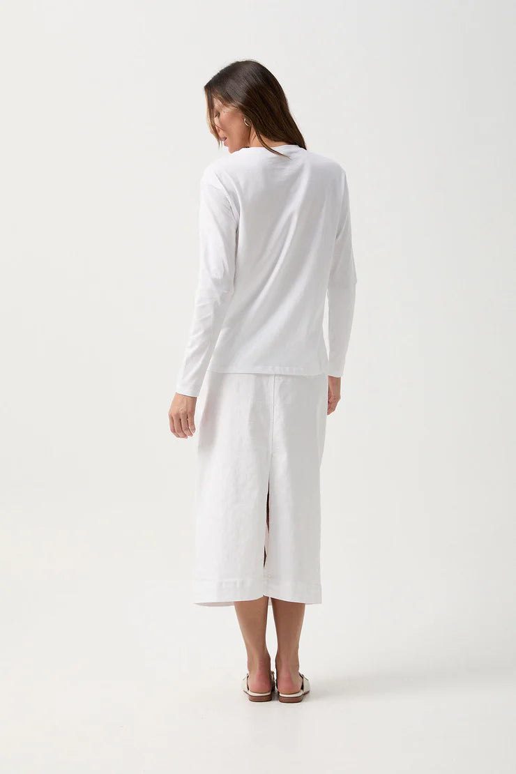GC Long Sleeve Jersey Tee - White