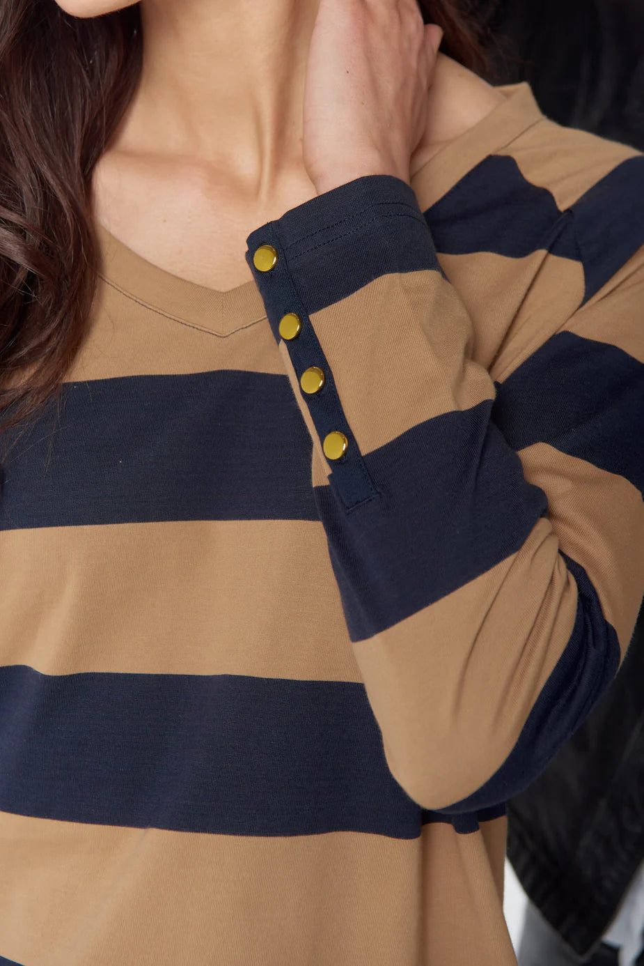 Travel V Neck Cotton Jersey