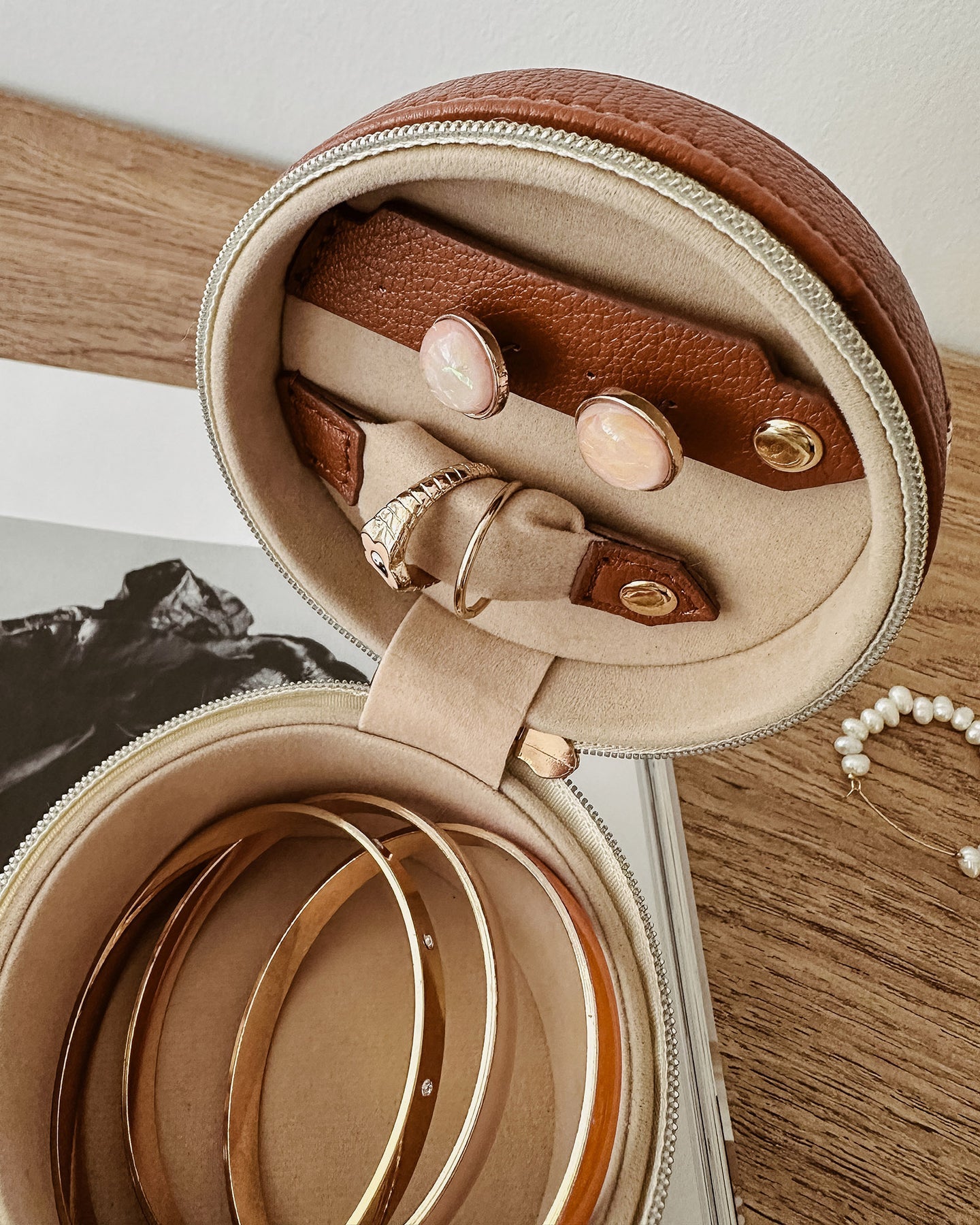 Loz Jewellery Box - Canvas/Tan