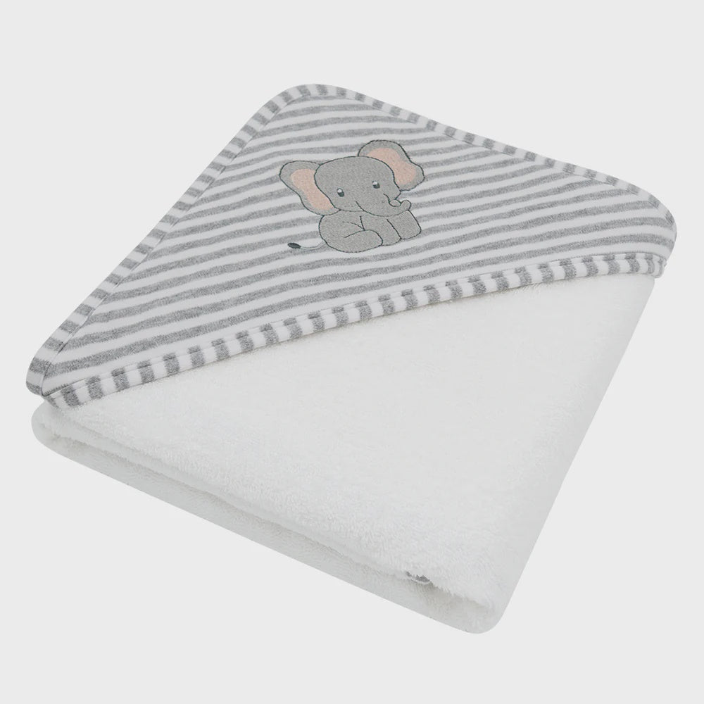 Hooded Towel - Grey Elephant