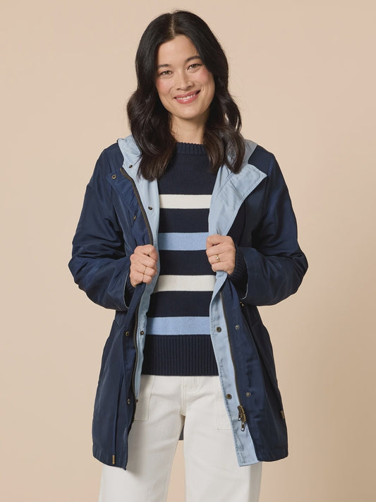 Highland Reversible Jacket - Navy Blue