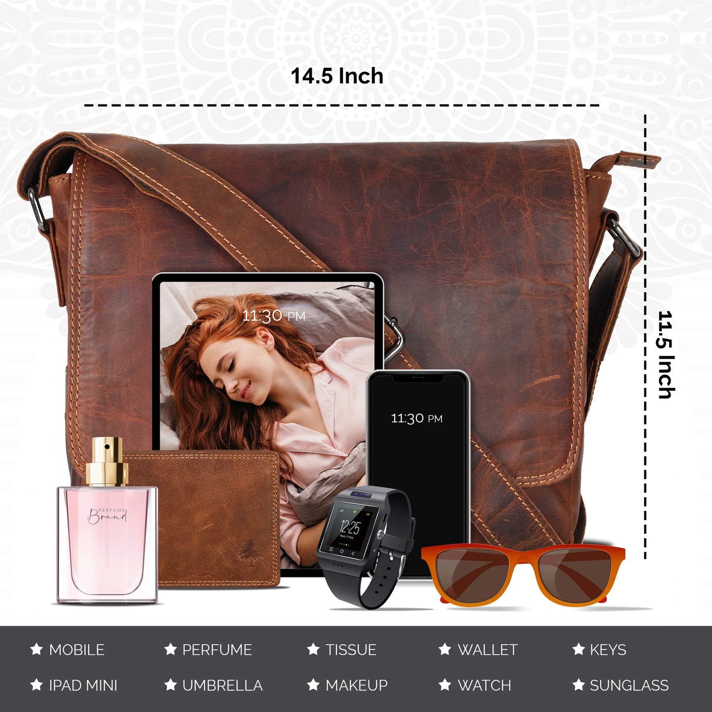 Smart Messenger Bag - Sandal