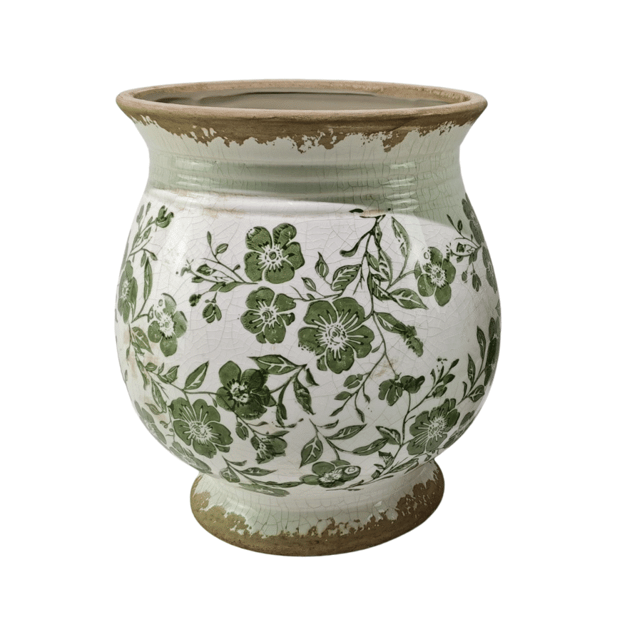 Green Leaf Bulb Shape Vase