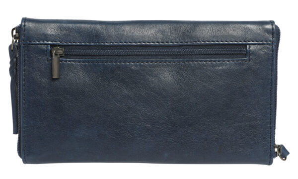 Leather Optical/Phone Case - Navy