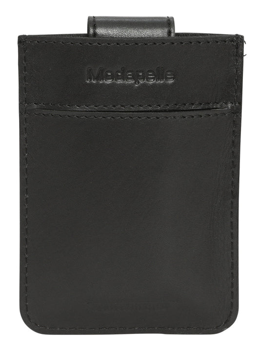 Leather Credit Card Holder - Black