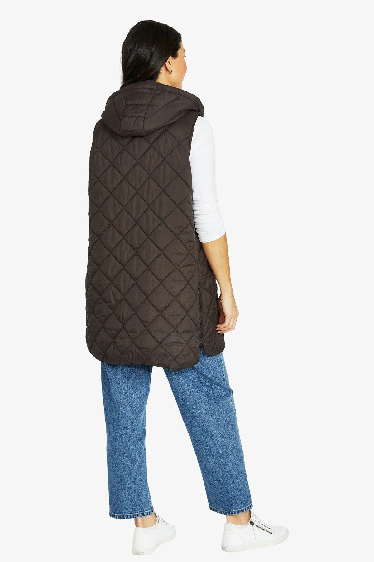 Longline Vest - Cocoa