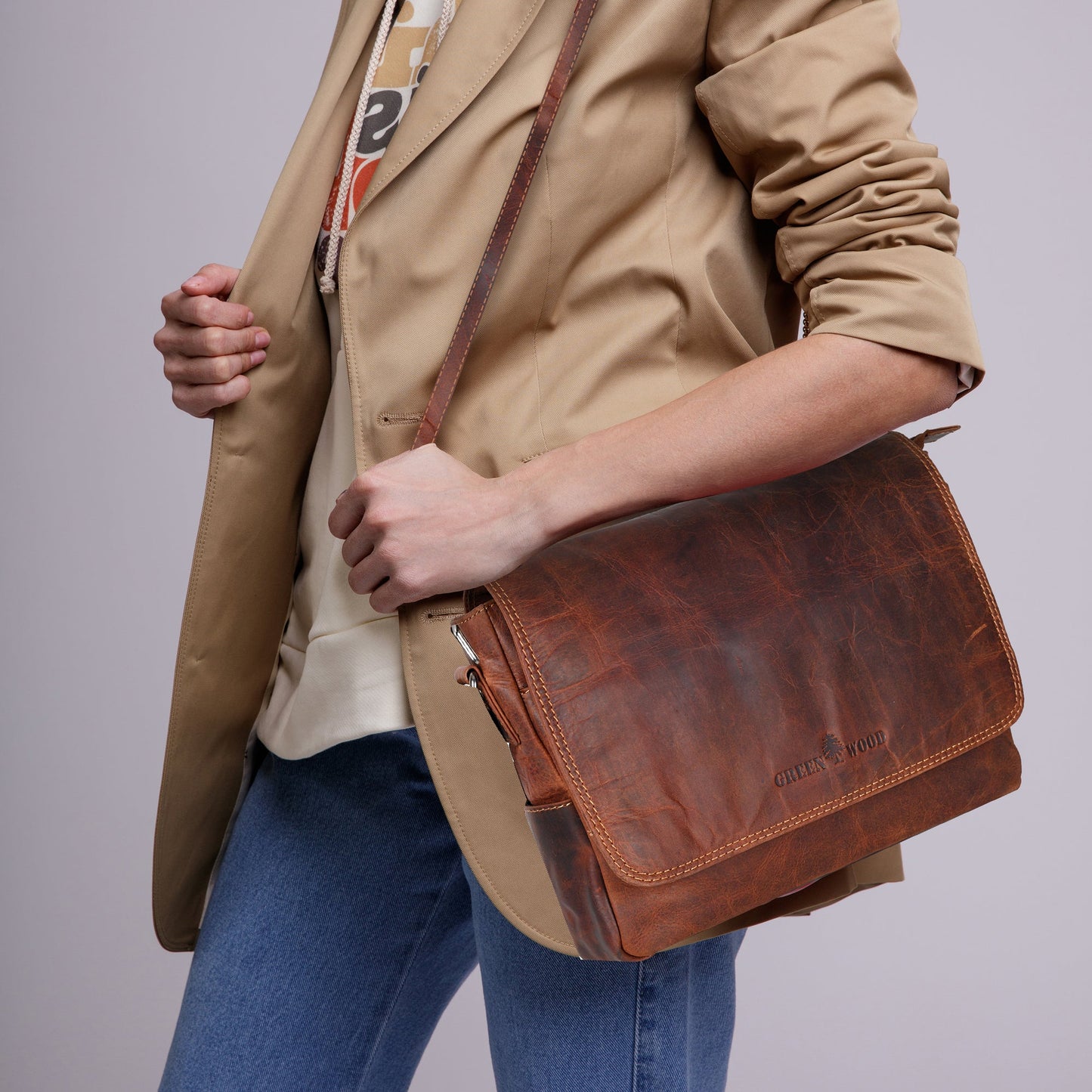 Smart Messenger Bag - Sandal