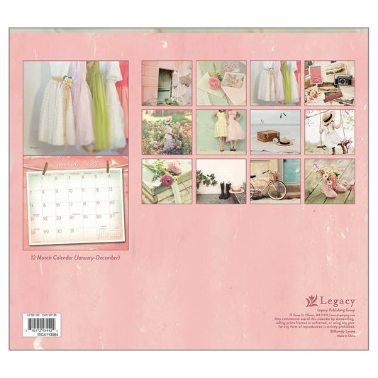 2027 Legacy Vintage Pink Calendar