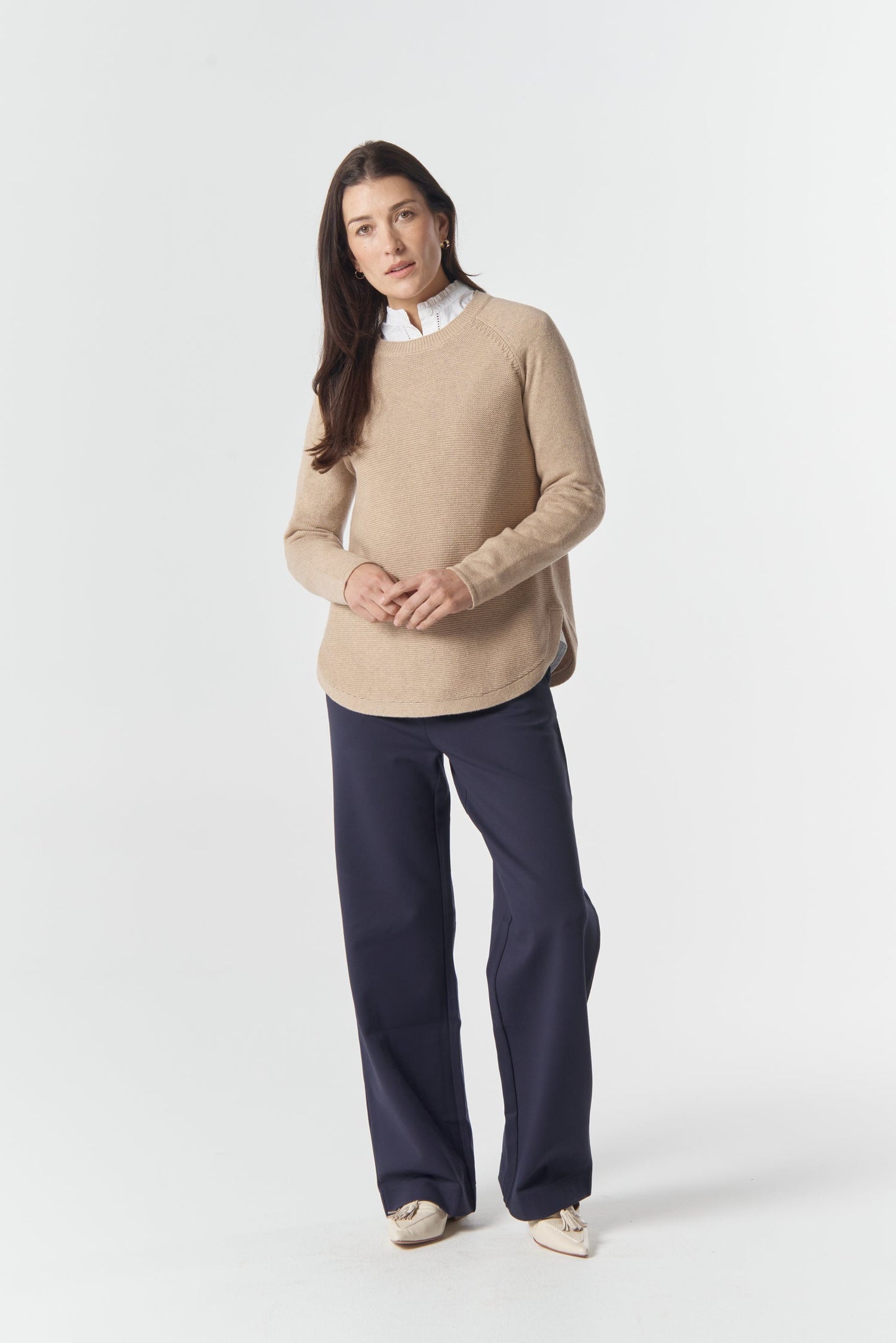 Classic Merino Cotton Jumper - Breccia