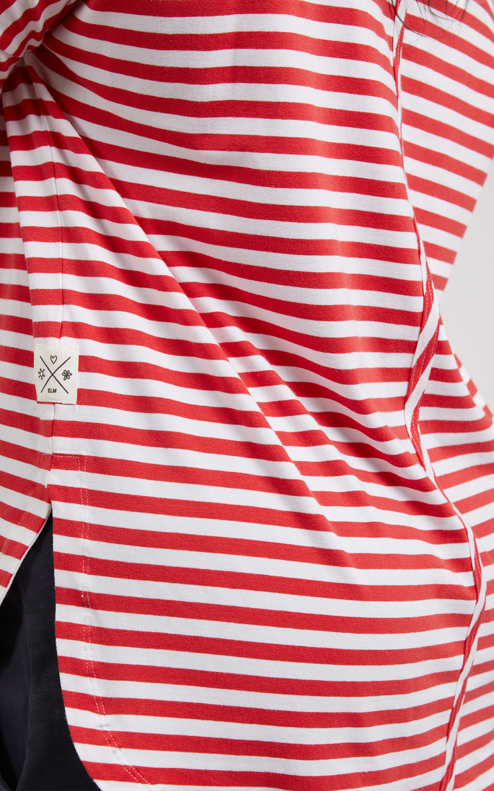 Lauren S/S Tee - Stripe Cayenne