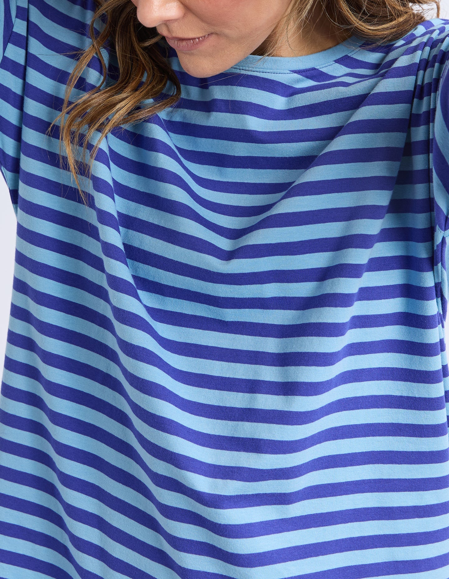 Lauren S/S Tee - Stripe Ocean