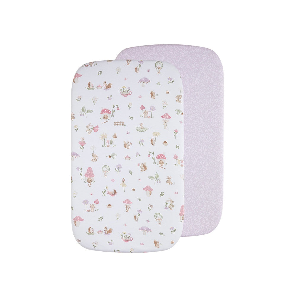Whimsical Wonderland - 2 Pack Organic Bassinet Fitted Sheet