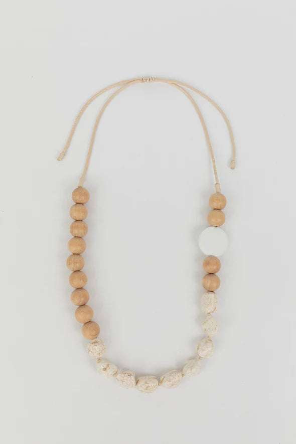 Robe Necklace - White