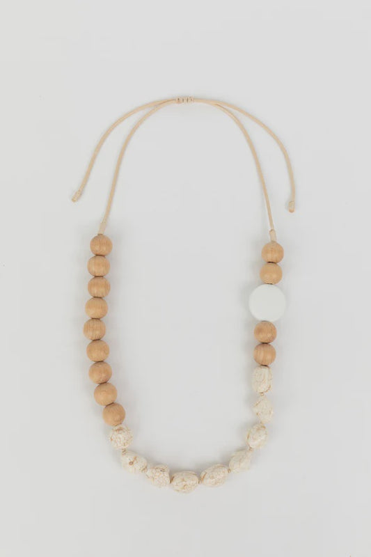 Robe Necklace - White