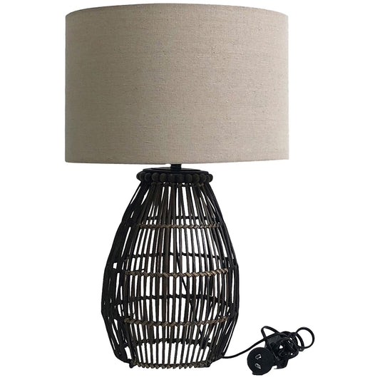 Emporium Rattan Table Lamp