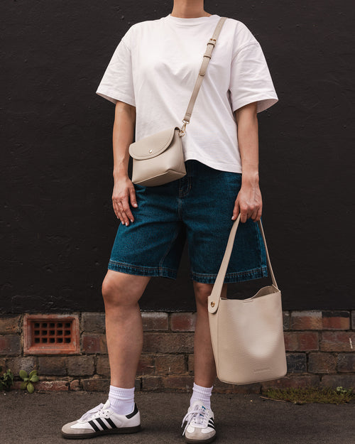 Miranda Bucket Bag - Almond