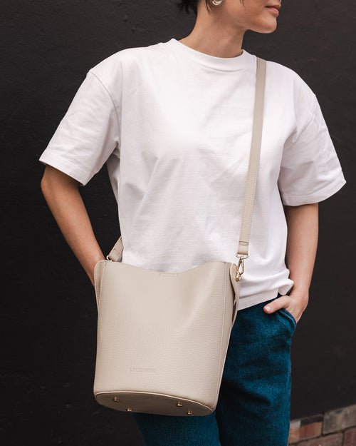 Miranda Bucket Bag - Almond