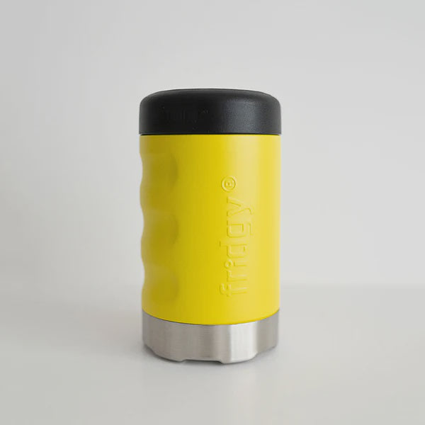 Fridgy 375ml Can Cooler Grip Range - Beacon Yellow