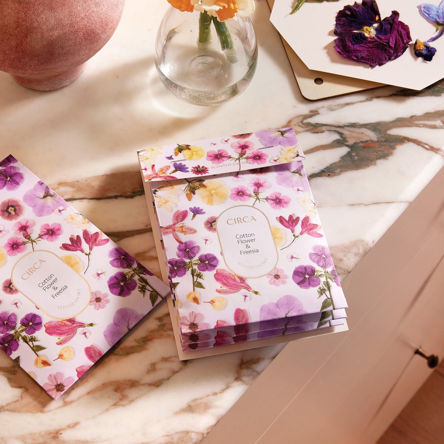 Cotton Flower & Freesia Scented Sachets
