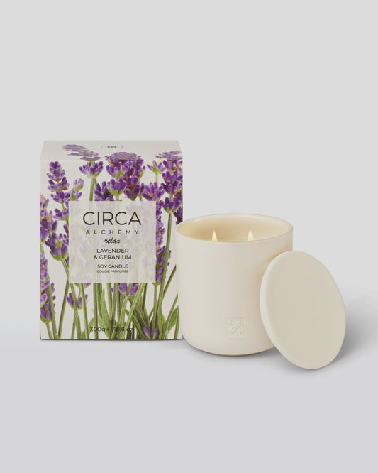 Lavender & Geranium 300g Soy Candle
